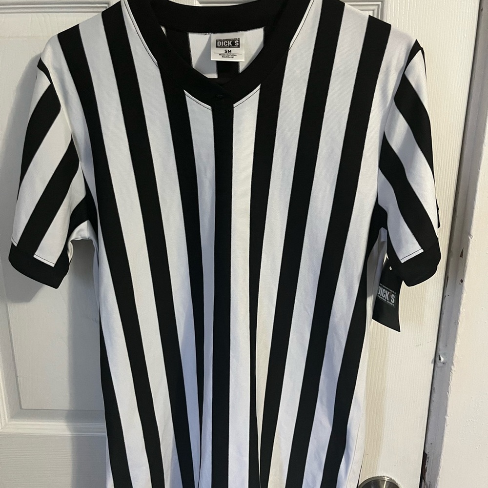 Black and White Striped Short Sleeve Tee